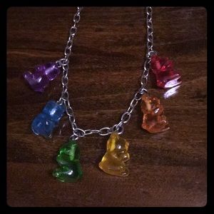 Rainbow Gummy Bear Necklace (Kids/Teen)